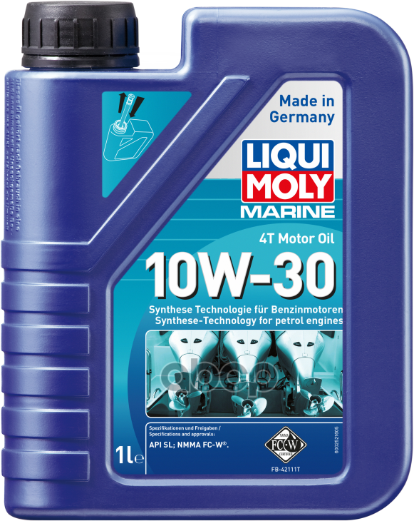 Liquimoly 10W30 Marine 4T Motor Oil (1L)_Синт. Масло Моторн! Для Водн. технapi Sl Liqui moly арт. 25022