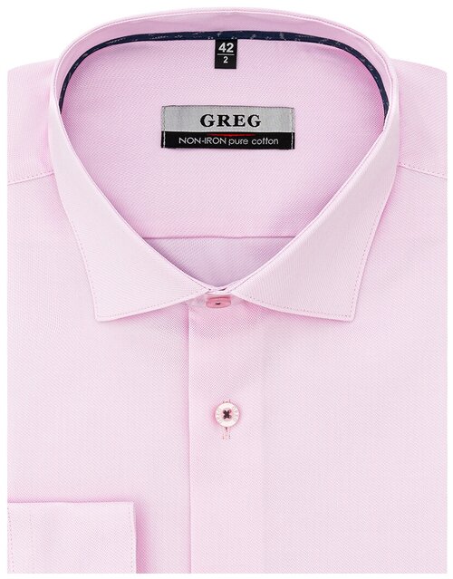 Рубашка GREG, размер 174-184/39, розовый