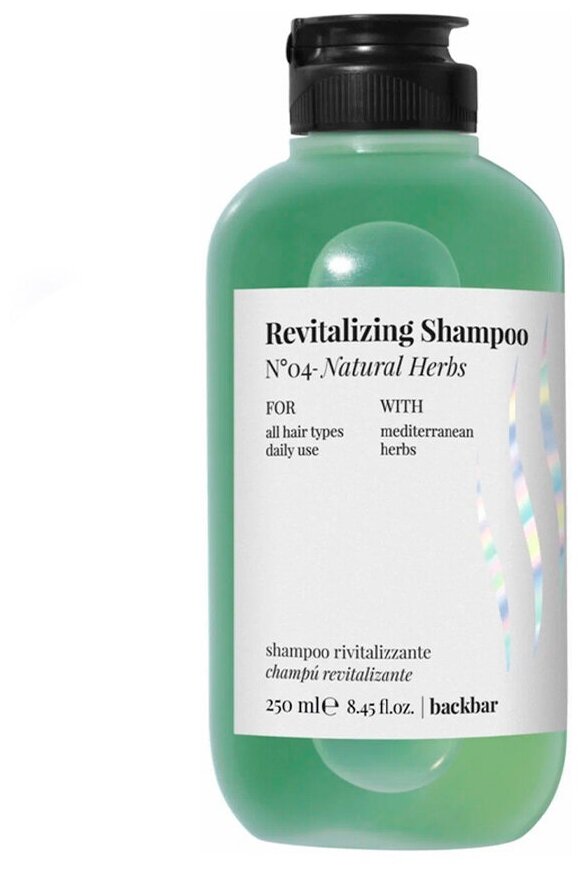 FarmaVita, Шампунь восстанавливающий №04, Back Bar Revitalizing Shampoo, 250 мл