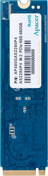 Твердотельный накопитель SSD M.2 256 Gb Apacer AS2280P4 Read 1800Mb/s Write 1100Mb/s 3D NAND TLC