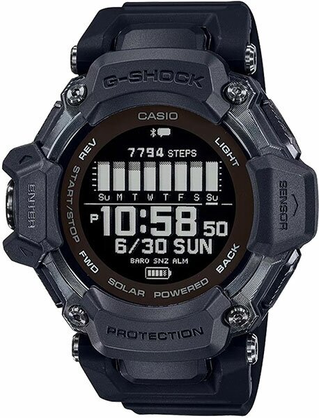 Наручные часы CASIO G-Shock Casio GBD-H2000-1B, черный, серый