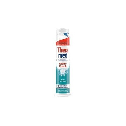 Thera-Med Зубная паста Atem-Frisch свежесть на 16ч от кариеса и болезни десен Зеленая
