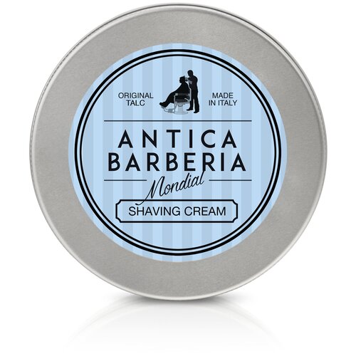 Крем для бритья Mondial ANTICA BARBERIA ORIGINAL TALC с фужерно-амбровым ароматом, алюминиевая чаша, 150 мл CL-ALL-TALC