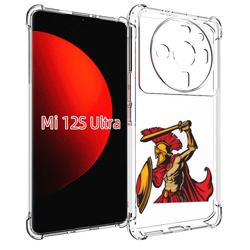 Чехол MyPads римский-воин для Xiaomi 12S Ultra задняя-панель-накладка-бампер