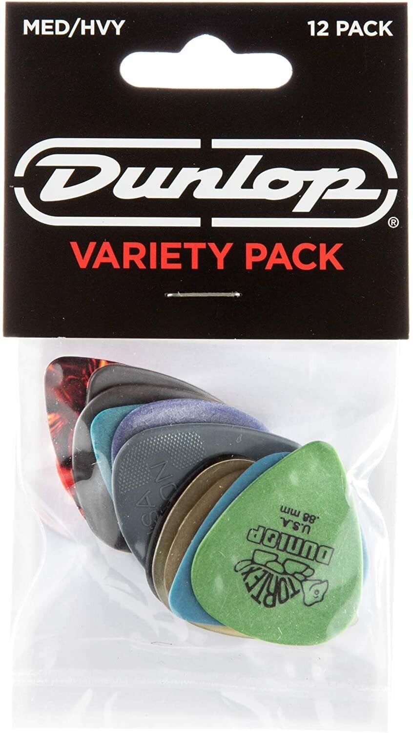 Набор медиаторов Dunlop PVP102 Guitar MED/HVY Pick Variety Pack, Dunlop (Данлоп)
