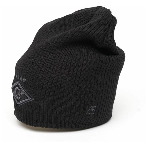 фото Шапка без отворота фк спартак atributika & club, шапка мужская fc spartak черная