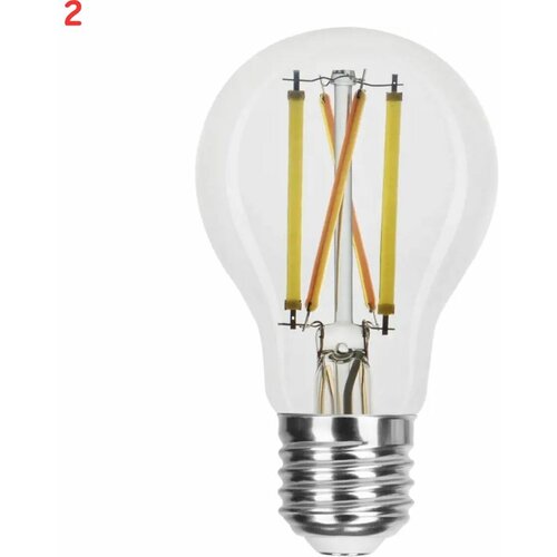 Лампа умная светодиодная филаментная E27 220-240 В 6.5 Вт груша прозрачная 806 лм, регулируемый цвет света (2 шт.)
