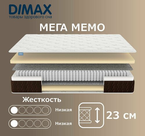 Матрас Dimax Мега Мемо 90х200 см