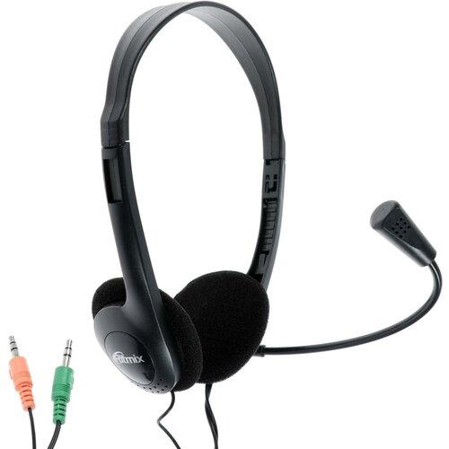 Наушники RH-512M компьютерные микрофон 105 дБ 16 Ом 35 мм 18 м черные 118000₽