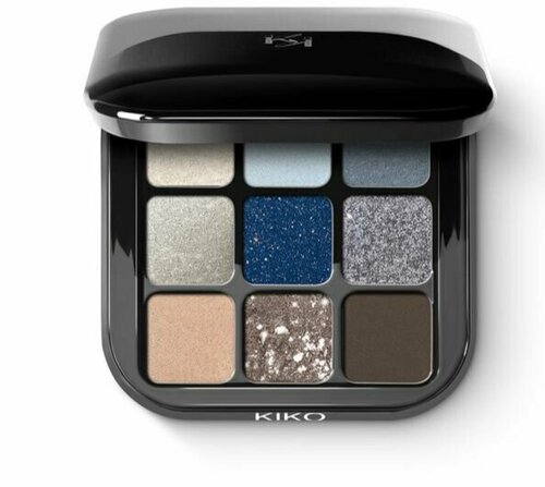 KIKO MILANO Палетка теней для век Glamour Multi Finish Eyeshadow Palette (05 Blue Variations)