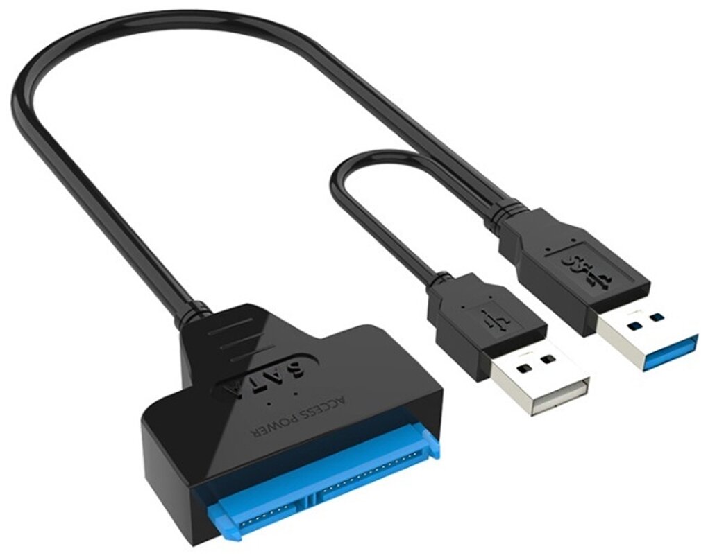 Кабель переходник адаптер USB 3.0 - SATA lll для HDD 2,5" / 3,5" и SSD