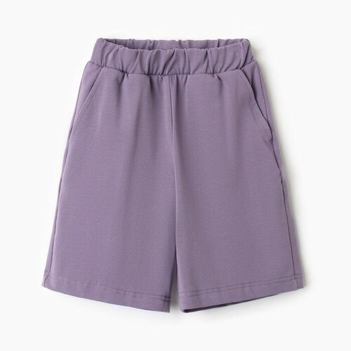 Шорты Minaku, размер 34, фиолетовый брюки minaku размер 34 фиолетовый