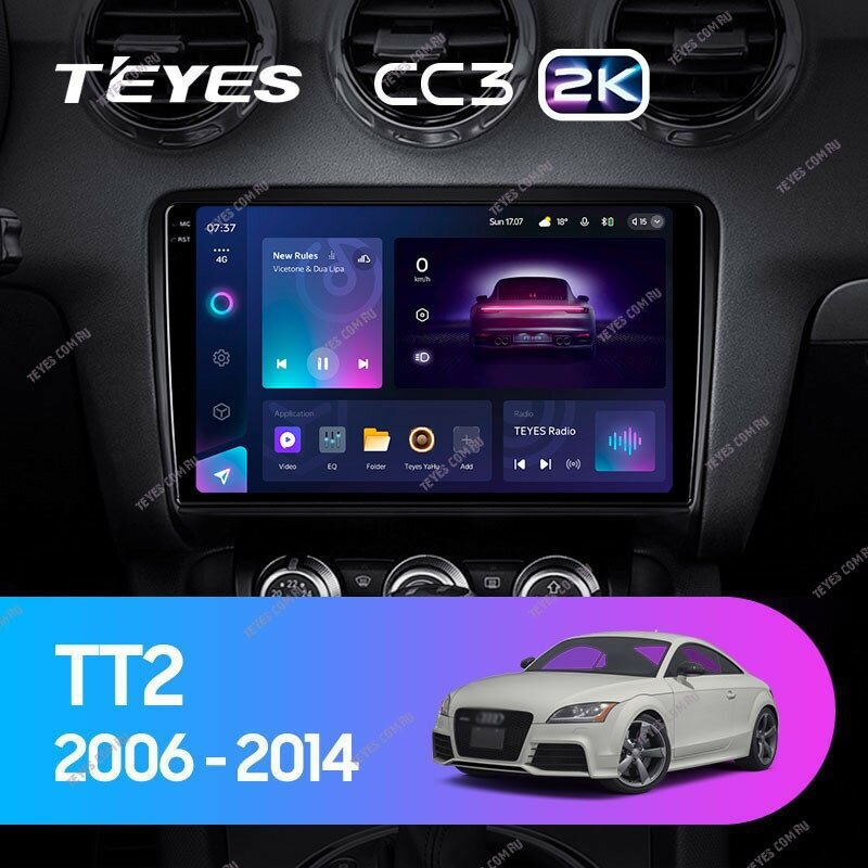 Штатная магнитола Teyes CC3 2K 3/32 Audi TT 2 (2006-2014)