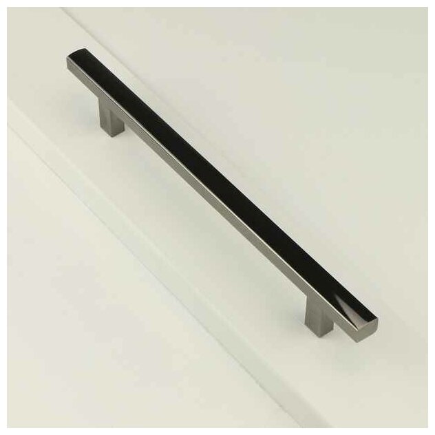 Ручка-рейлинг мебельная JET 196 C=160 мм черный никель - фотография № 5