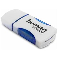 Карт-ридер CBR Human Friends Speed Rate Impulse blue, поддержка карт: MicroSD, T-Flash