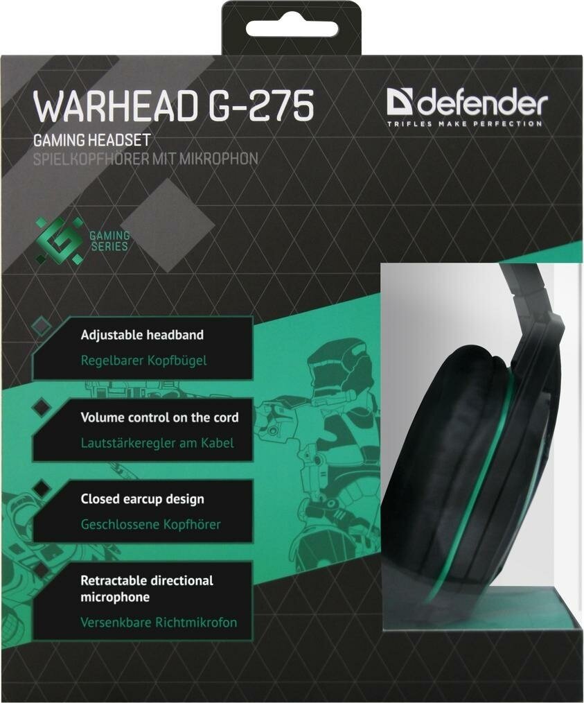 Компьютерная гарнитура Defender Warhead G-275