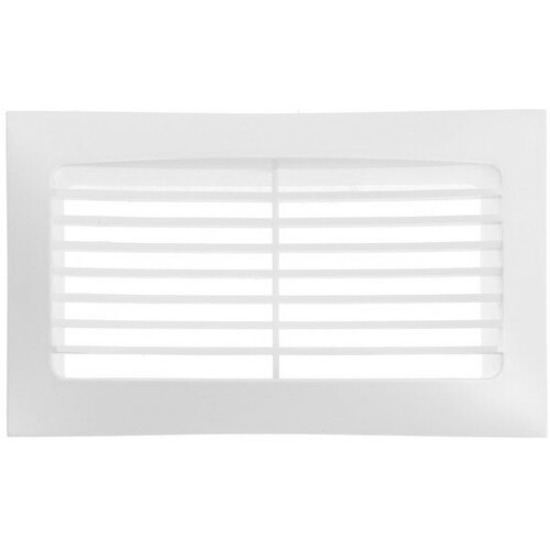 Решетка вентиляционная ZEIN 60 х 120 мм с фланцем неразъемная 358₽