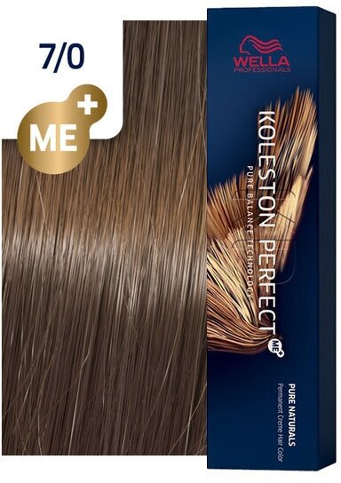 Wella крем-краска Koleston Perfect Me+ Pure Naturals 7/0 блонд натуральный для волос 60 мл