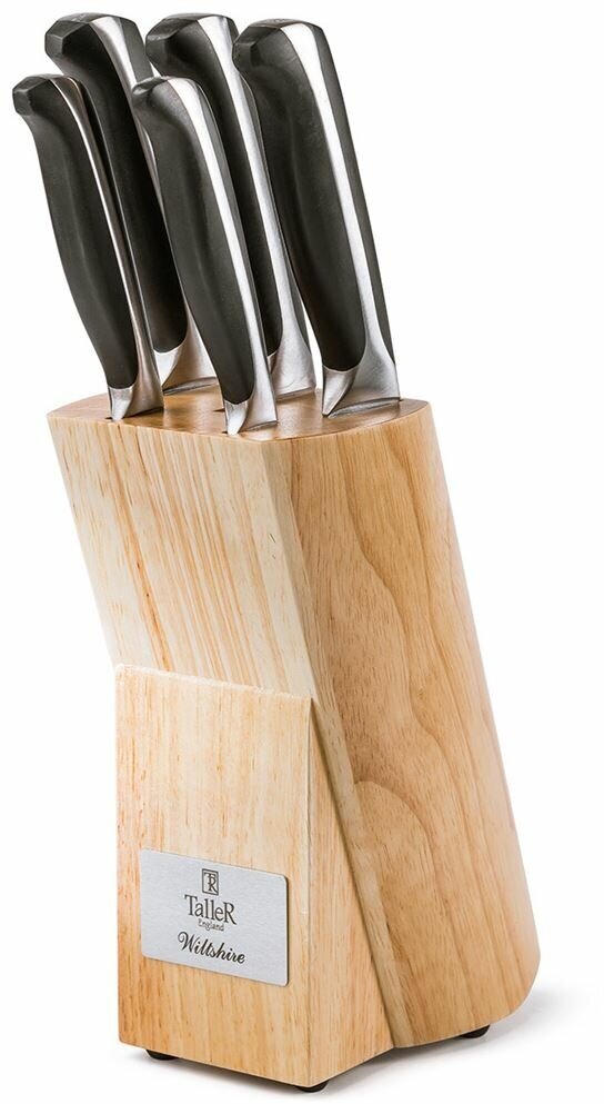 Набор ножей Taller Wiltshire, лезвие: 20 см, серебристый / черный