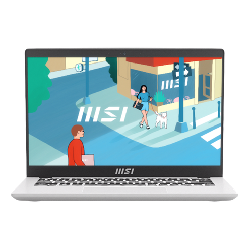 Ноутбук Modern 14 Core i5-1335U 14 FHD 19201080 60Hz IPS Onboard DDR4 16GB Iris Xe Graphics 512GB SSD 3 cell 393Whr16kg backlight White DOS1y Urban Silver KB EngRus 9S7-14J111-1085 7883100₽