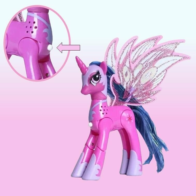 Фигурка игрушка для девочек My Little Pony ; Единорог май литл пони со светом и звуком в блистере фиолетовый — фото 1