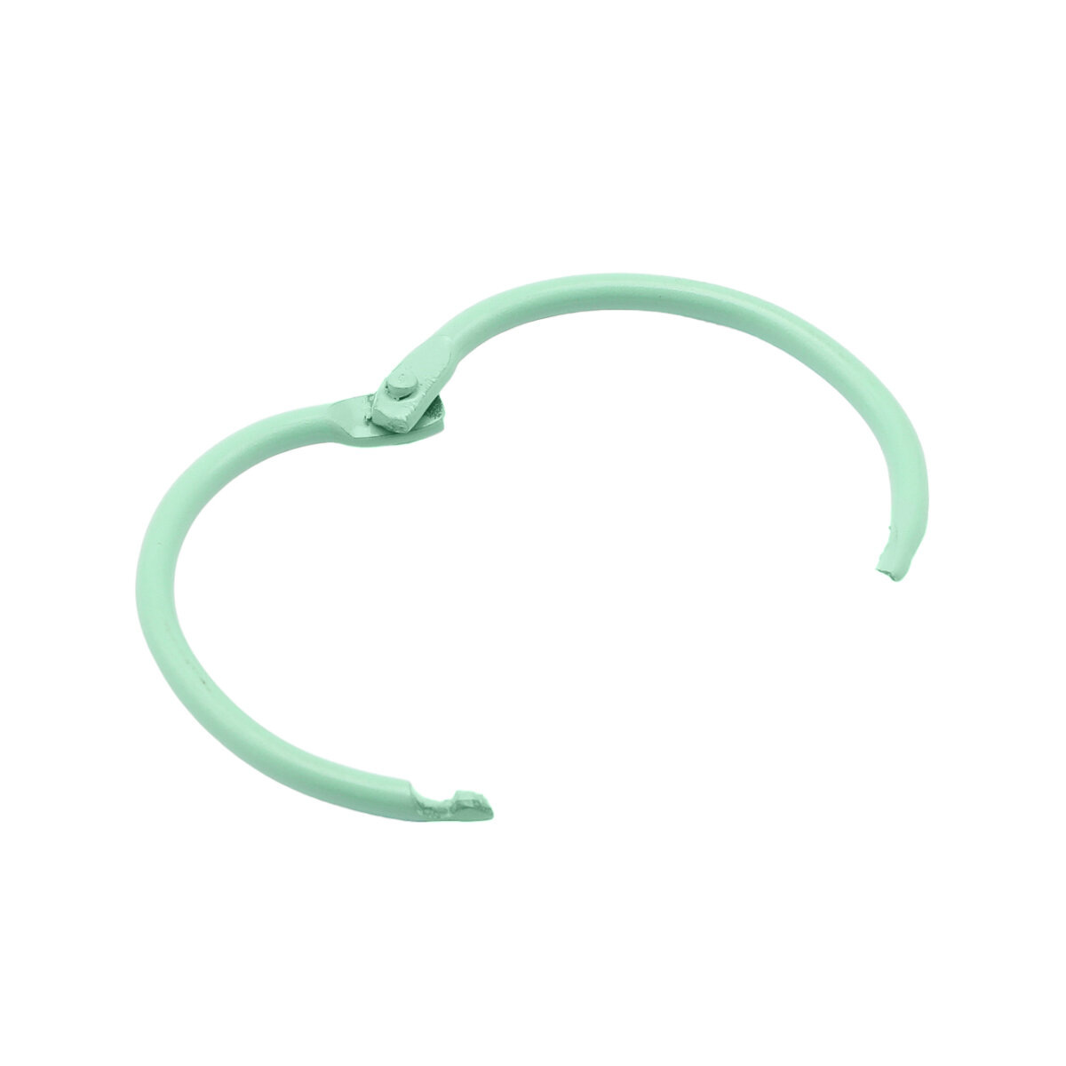 Кольца для альбомов разъемные 3,5 см, 2 шт, металл, Айрис (мята) — фото 1