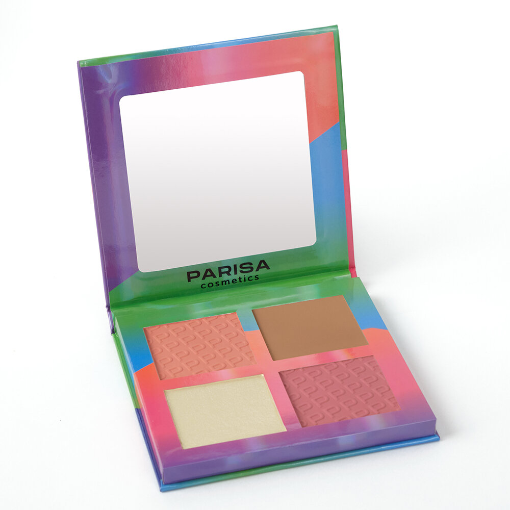 Parisa C2304 Набор для макияжа лица GLAMOUR GLAZE с зеркалом, 24 г