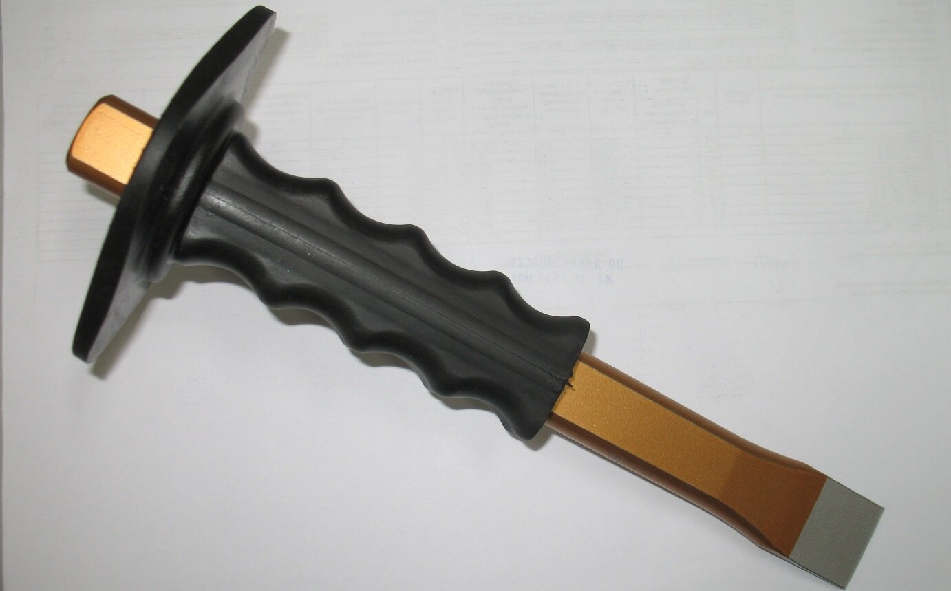 Зубило плоское длина 250 мм с защитой 9495.250 CAROLUS Gedore