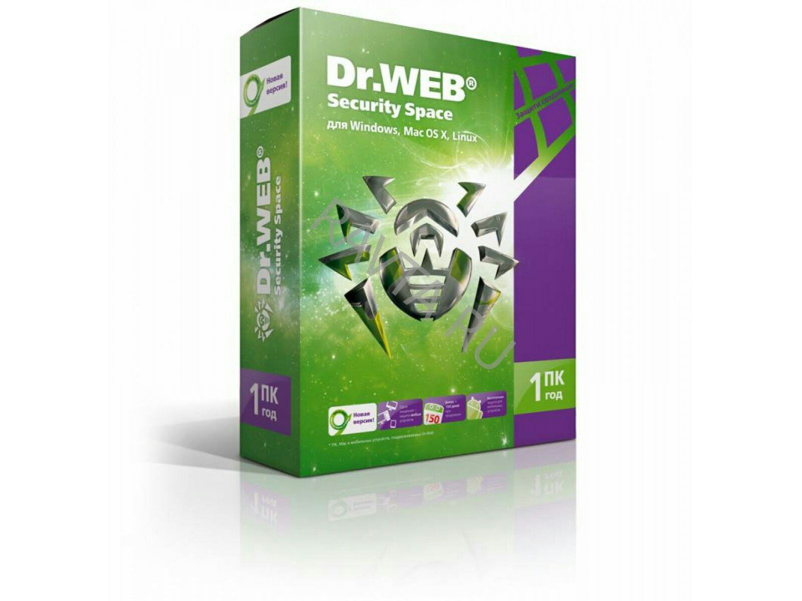 Антивирус Dr.Web Security Space 1 ПК c 1 годичной лицензией (364 дня)