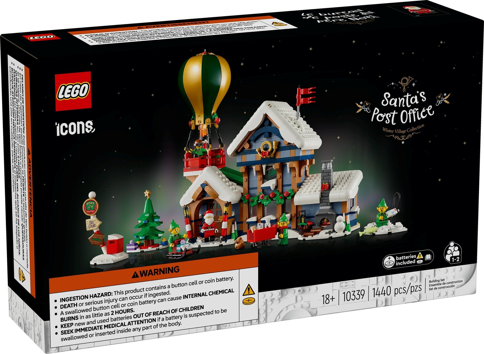 Конструктор LEGO Icons 10339 Почтовое отделение Санты (новинка октябрь 2024)