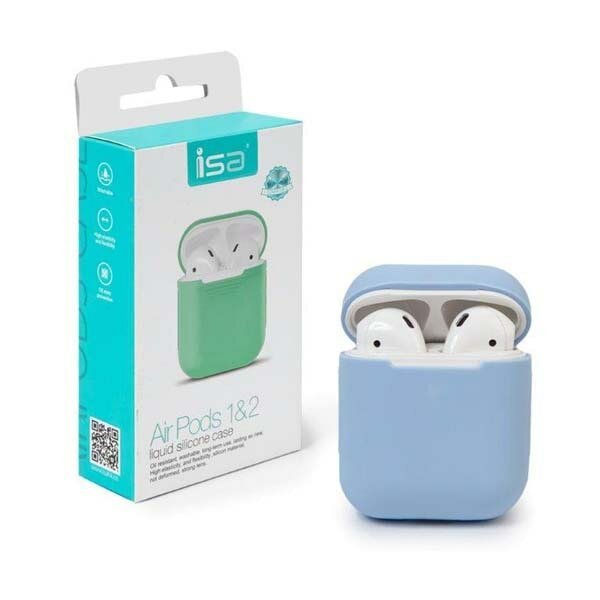 Чехол Sky Airpods Silicon Case 1/2 ISA Blue
