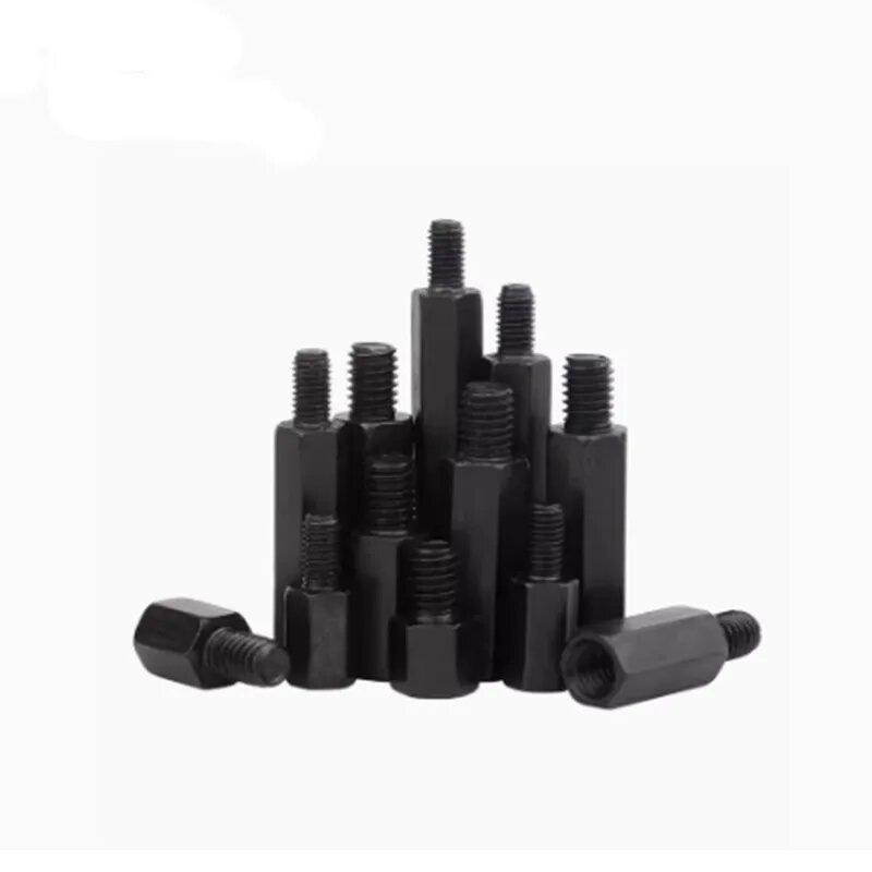 10 шт шестигранная стойка м3 М4 из нержавеющей стали черная/304 steel with black M3 10pcs 6 мм