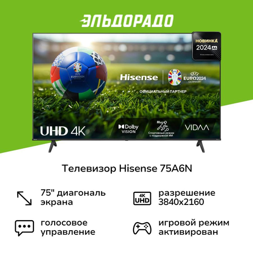 Телевизор Hisense 75A6N 7836300₽