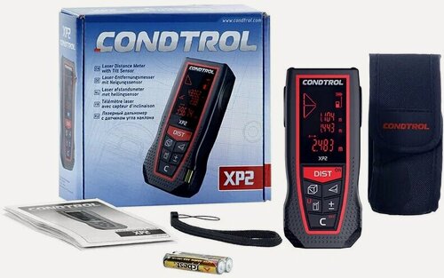 Изображение товара Лазерный дальномер CONDTROL XP2 (3-х строчный инверсионный экран с красной подсветкой) 1-4-080