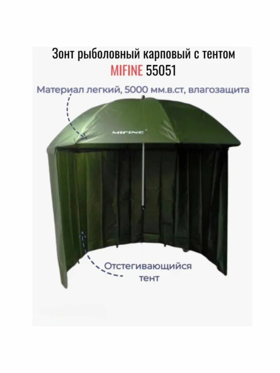 Зонт рыболовный с тентом MIFINE 55051