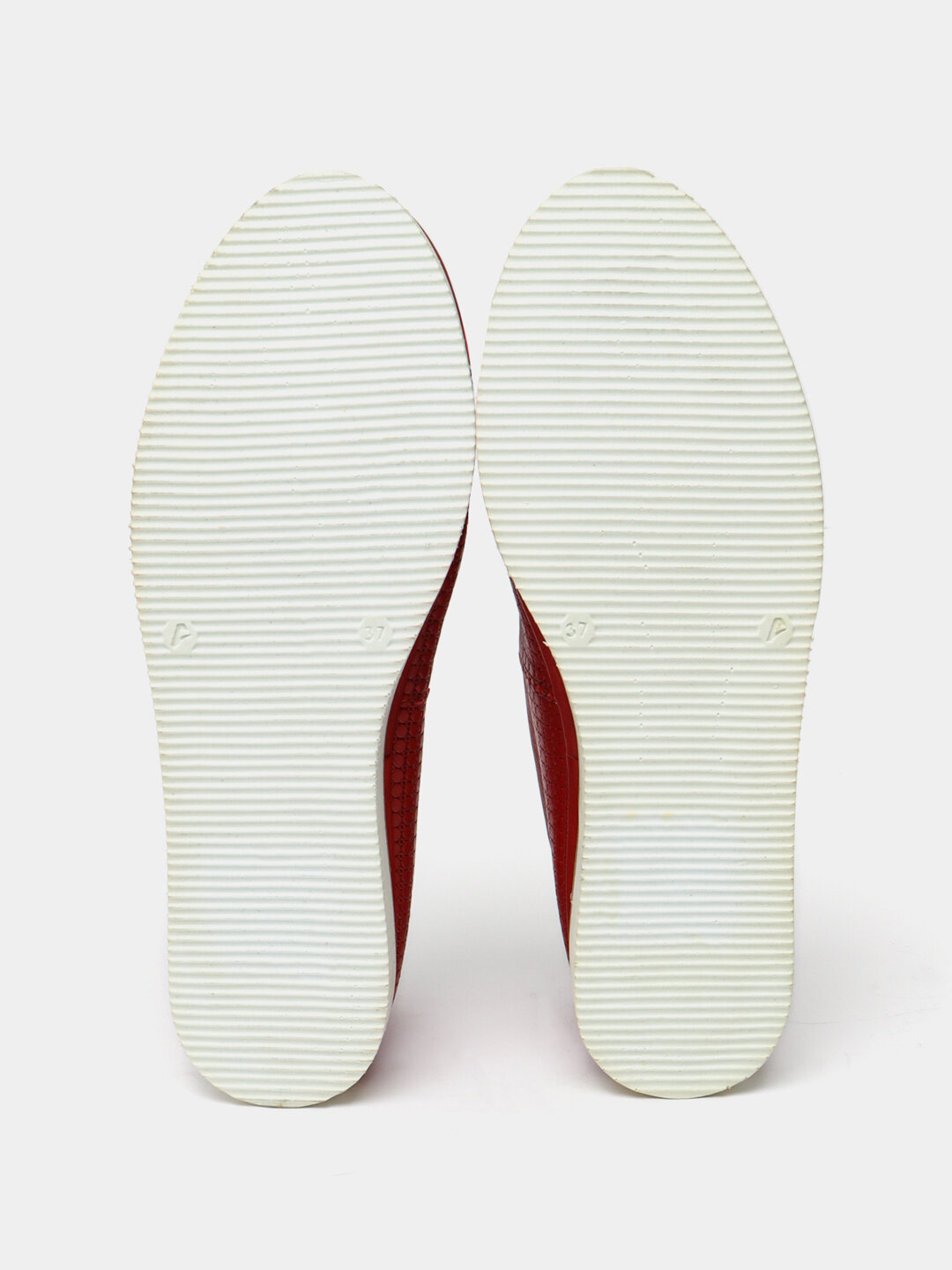 Мокасины  Мокасины кожа балетки из натуральной кожи, размер 37, вишневый — фото 1