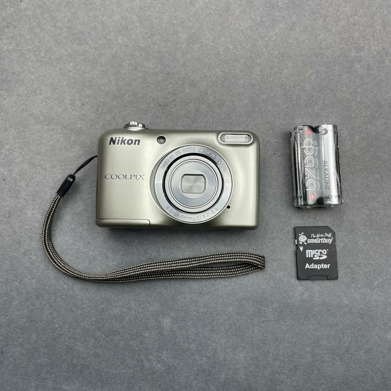 Цифровой компактный фотоаппарат NIKON Coolpix L31, 16 МПикс, серебристый