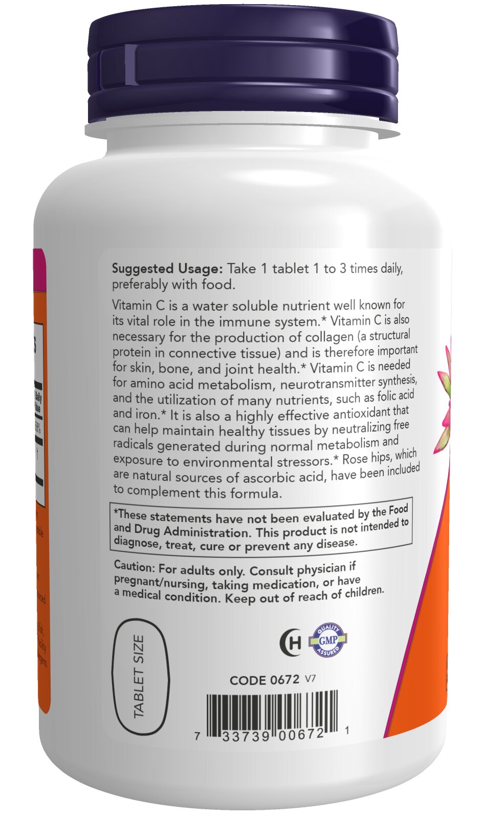 Now Foods Витамин С 500 мг 250 таблеток для укрепления иммунитета и антиоксидантной защиты, Халяль — фото 1