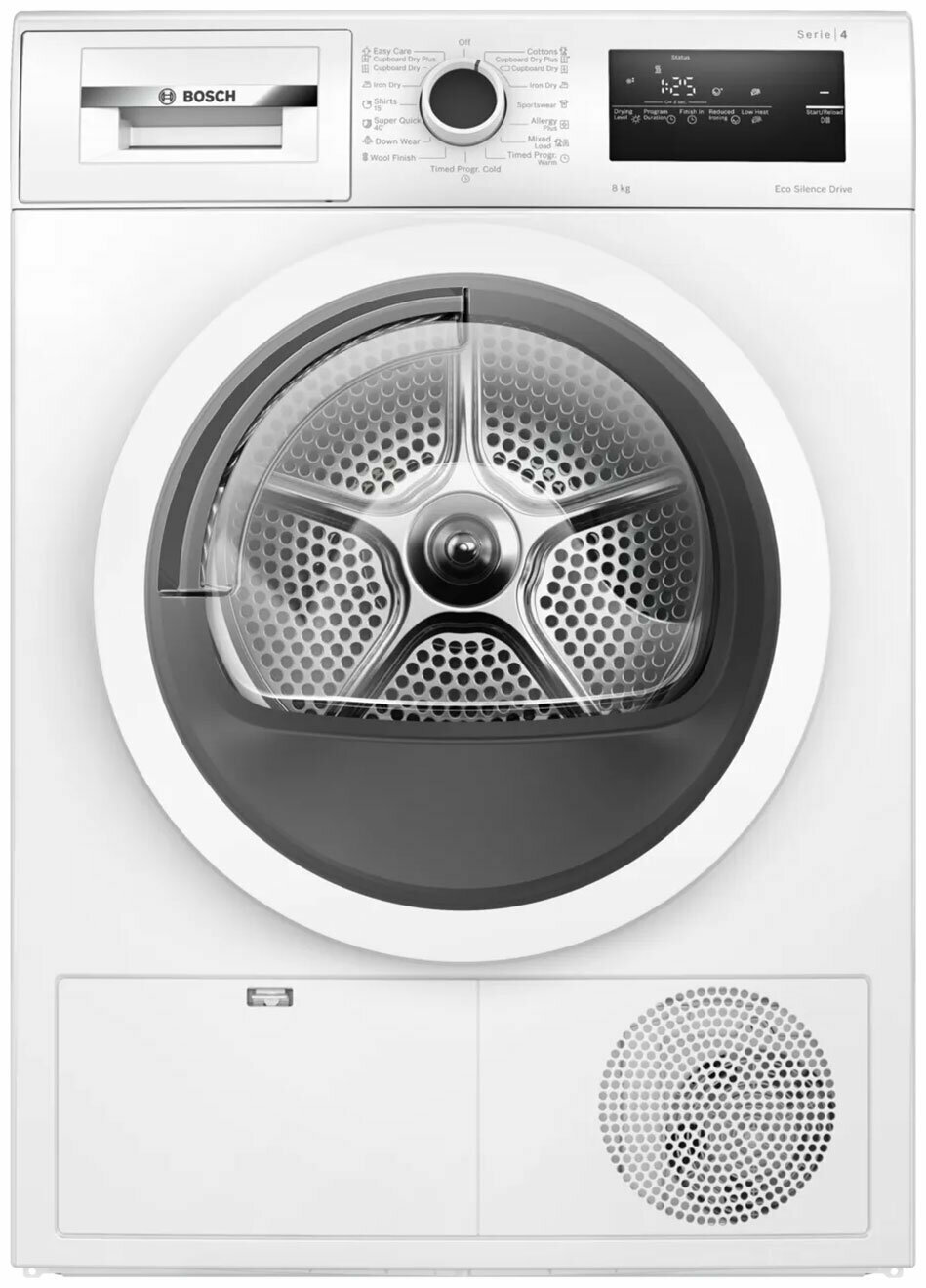 Сушильная машина Bosch Serie 4 WTN86211ME пан. англ. кл. энер: A+++ макс. загр:8кг белый