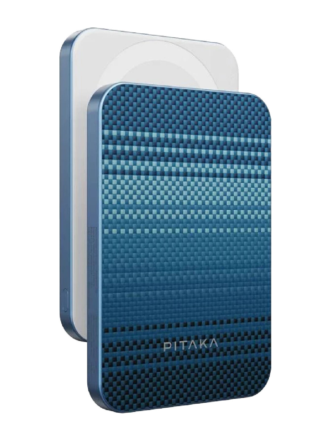 Зарядное устройство Pitaka Qi 2, беспроводное, 15Вт, 5000мАч, синее