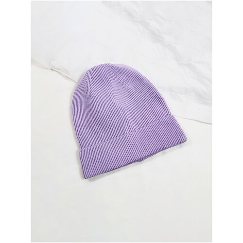Шапка бини IBRICO, размер 55-58, фиолетовый, мультиколор шапка бини ccm демисезон зима вязаная размер 57 черный