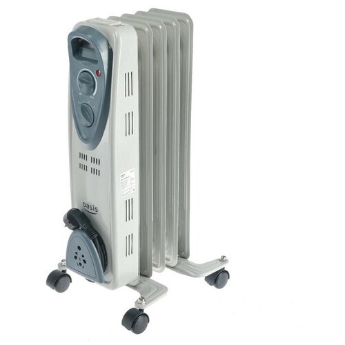 Обогреватель Оазис UT-10 масляный 1000 Вт 5 секция 10 м белый 390200₽