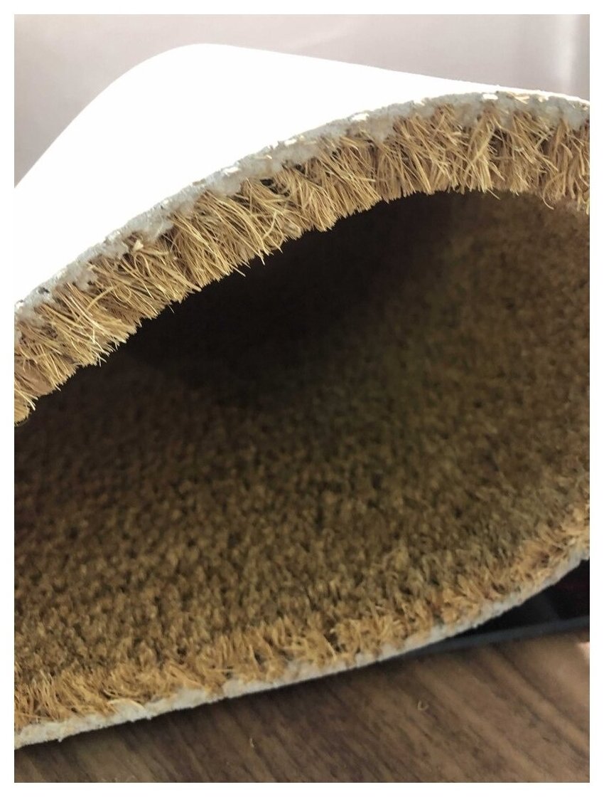Коврик придверный из натурального кокосового волокна 40 х 60 см - фотография № 4