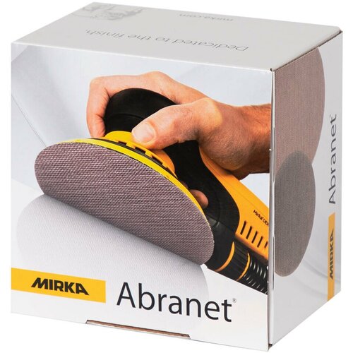 Универсальный сетчатый абразив Mirka Abranet Мирка диски 150 мм зерно P 240 50 штуп 3899₽