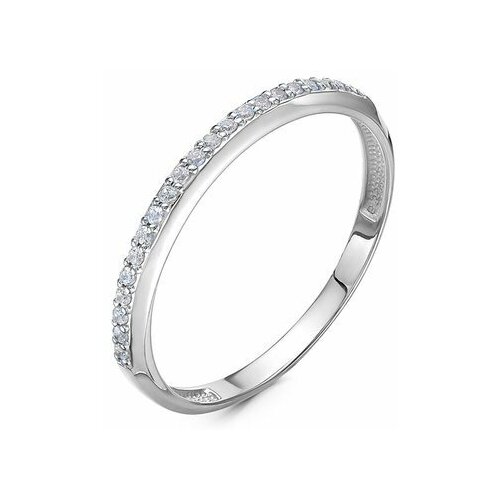 Кольцо Diamant online, белое золото, 585 проба, бриллиант, размер 16, бесцветный