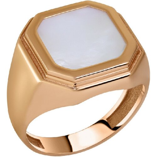 Кольцо MAGIC STONES, красное золото, 585 проба, перламутр, размер 18.5, золотой, красный кольцо из золота 01 3 438 5200 010