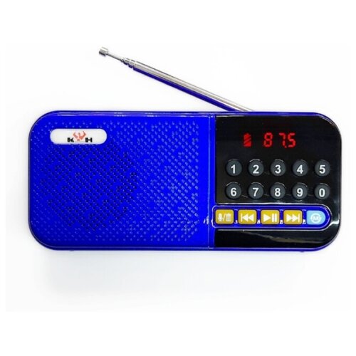 Радиоприемник беспроводной KH-Y22USB Bluetooth MP3 флеш-карты USB синий 102600₽