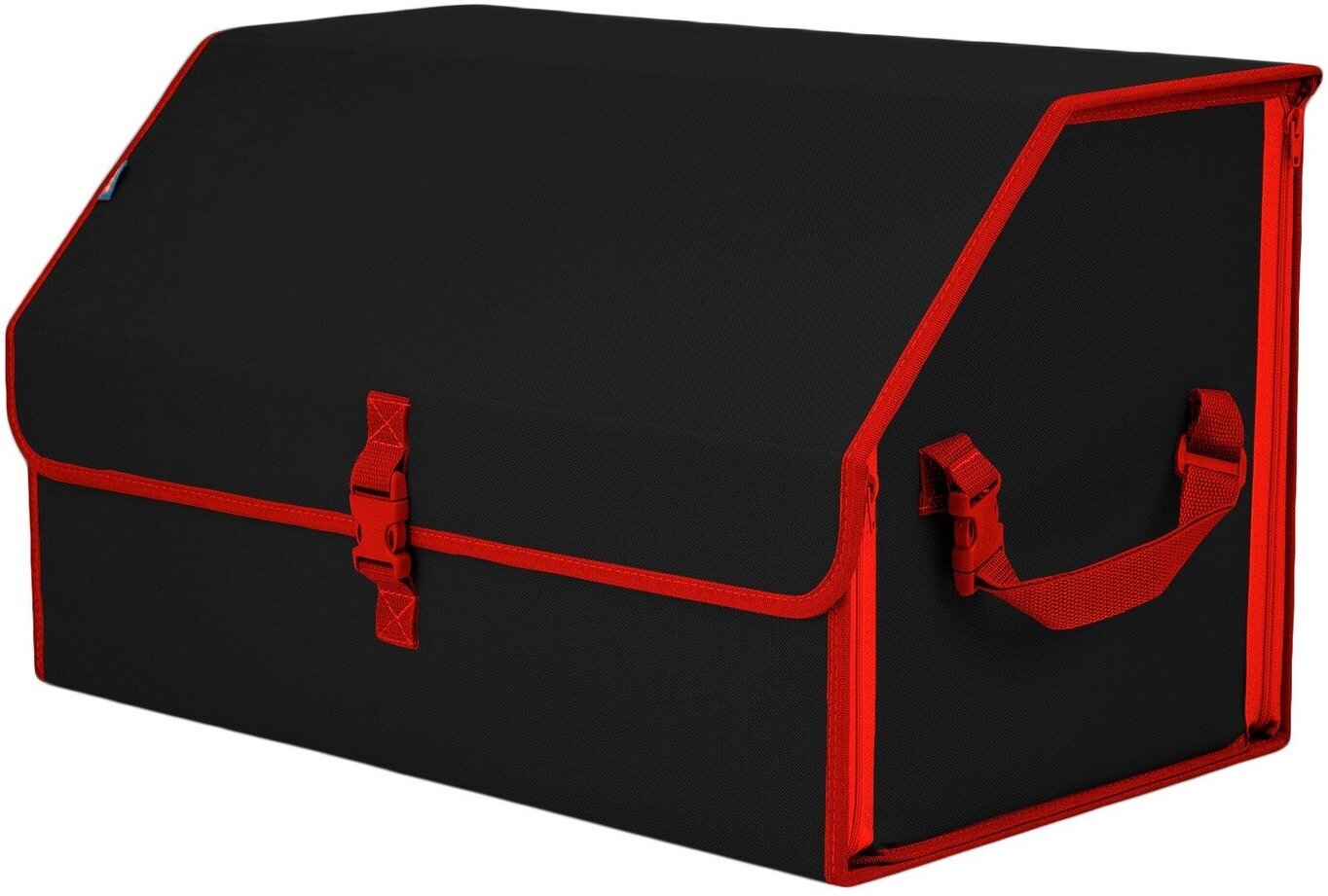 Органайзер-саквояж в багажник "Союз" (размер XL). Цвет: черный с красной окантовкой.