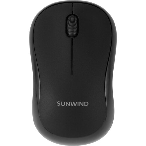 Мышь SUNWIND SW-M200, беспроводная, USB, черный (1611650) мышь sunwind sw m900g проводная usb черный gm816