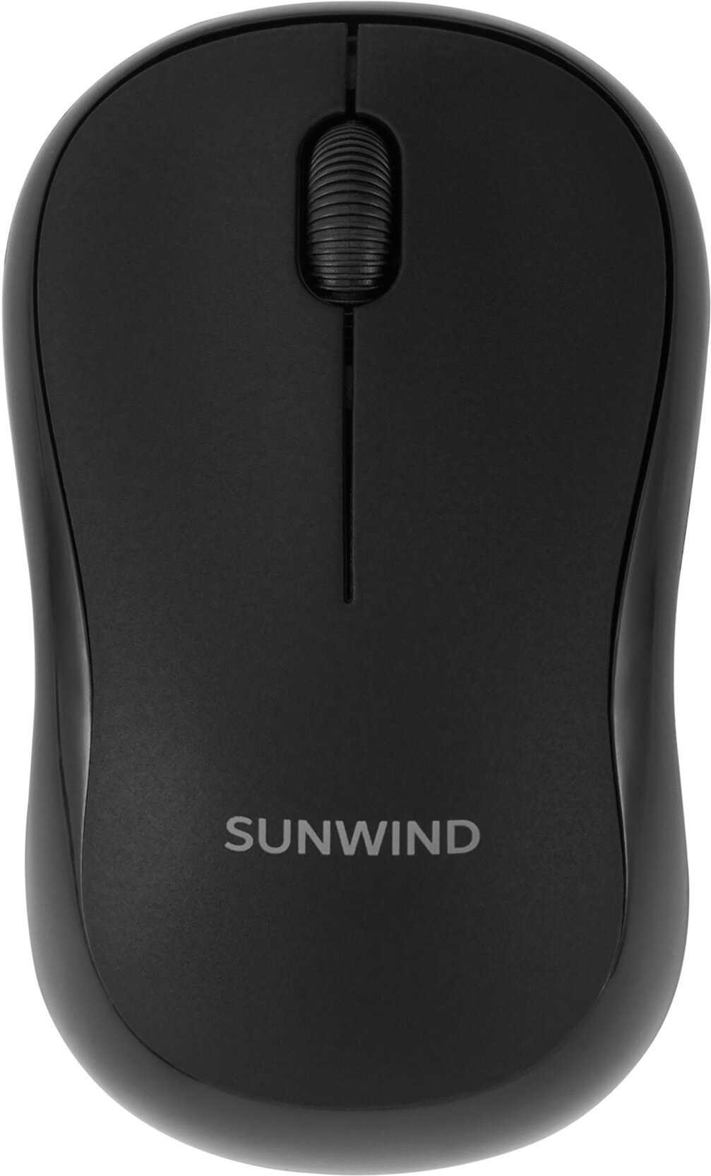 Мышь SunWind SW-M200, оптическая, беспроводная, USB, черный [1611650]